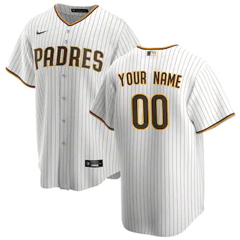 youth nike white san diego padres replica custom jersey